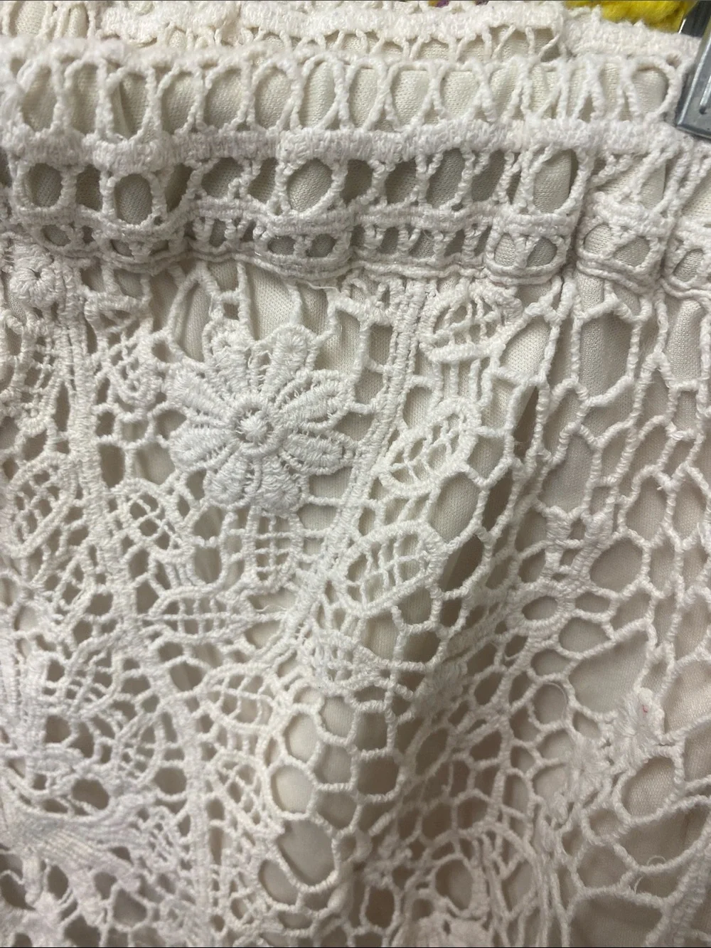 iris Cream Crochet Lace Drawstring Women’s Shorts